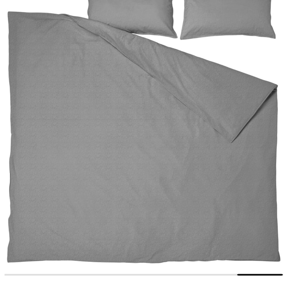 Gray Duvet Cover (Pillowcases not included)